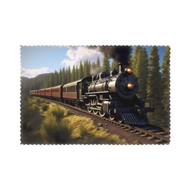 Add a Touch of Elegance to Your Dining Table with MJHKXLJ Steam Train Prints Placemats Set of 6 12x18in