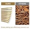 6 Sizes Gold Hardware Nails Assortment Kit, 358pcs, Brass Plated,