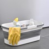 Large Collapsible Plastic Bucket with Wheels, 17L (4.5 Gallons) Cleaning