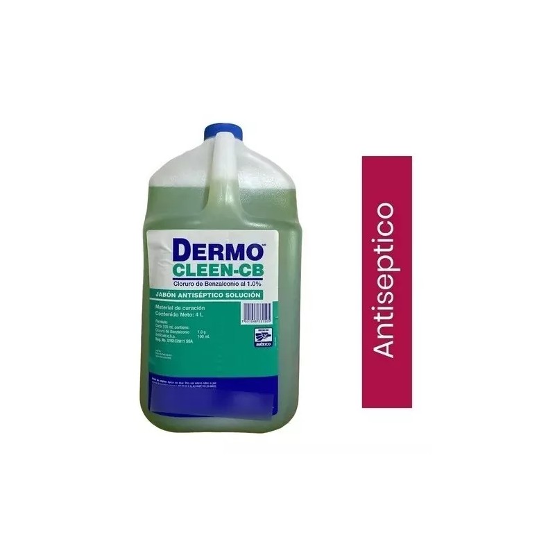 Degasa Dermocleen Jabón Antiséptico Benzalconio Jabón 4 L Cleen Cb
