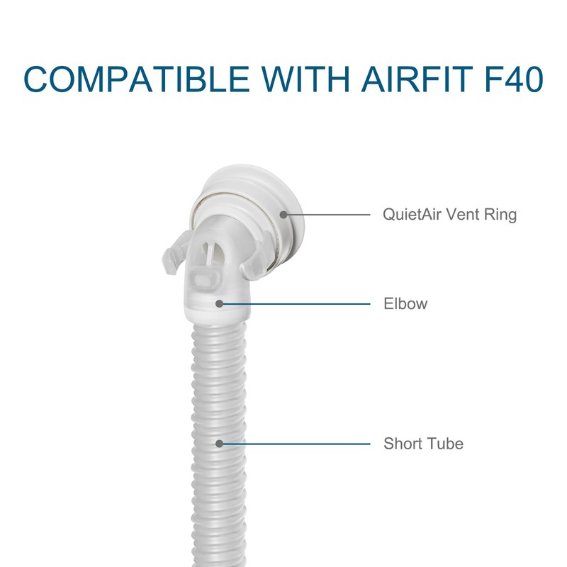 AirFit F40 Replacement QuietAir Elbow System for resmed AirFit F40