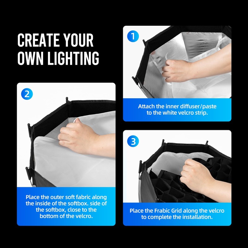 AMBITFUL Mini Softbox Quick Release Softbox with Bowens Mount Quick