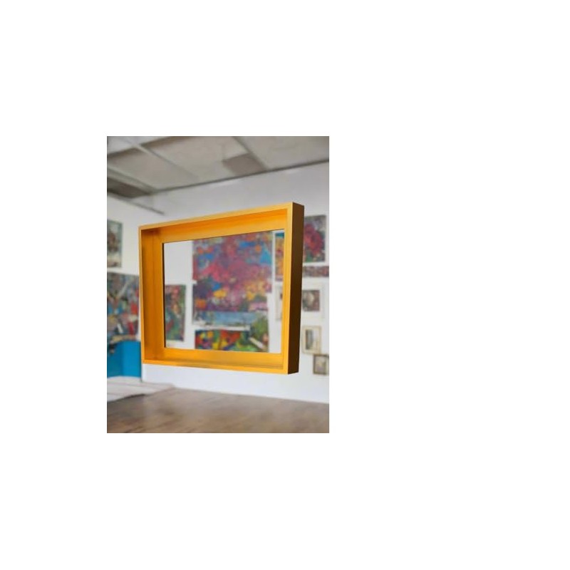 Gold Floater Frame for 1.5" Deep Canvas, (multiple sizes) (12x24")