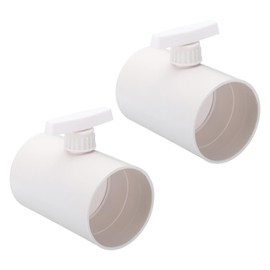 PATIKIL 4 Inch Backdraft Damper Control Valve, 2 Pcs Duct Manual Volume Adjustment Airflow Ducting for Fan Airflow, Dryer Vent, Range Hood, White