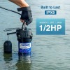 PatioGem Submersible Sump Pump 1/2 HP High-Flow Sump Pump for