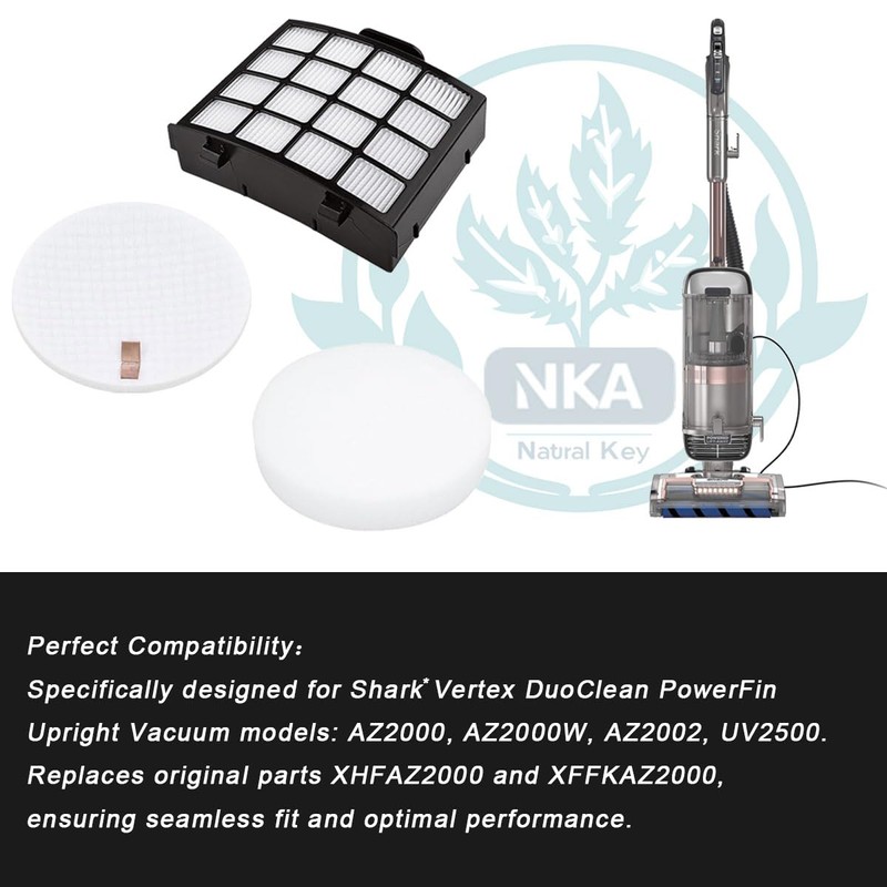 AZ2002 Filter Set for shark duoclean replacement parts AZ2000 AZ2000W