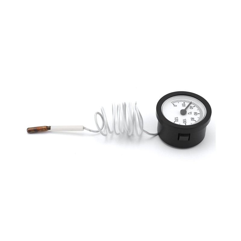 QWORK Thermometer with Sensor Capilar Used for Boilers, Heating and