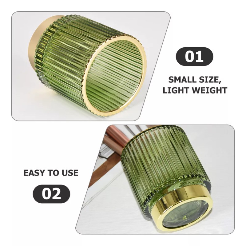 Muyier Recipiente Vintage Jarrón Para Guardar Brochas De Maquillaje