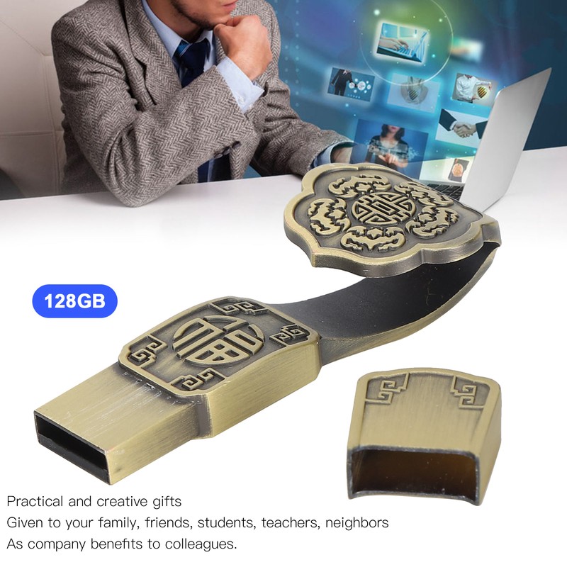 USB Flash Disk Portable Waterproof Metal 2.0 Drive Storage Memory