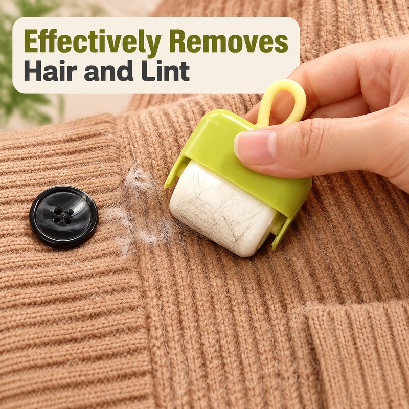 3 Pack Mini Reusable Sticky Lint Roller for Pet Hair