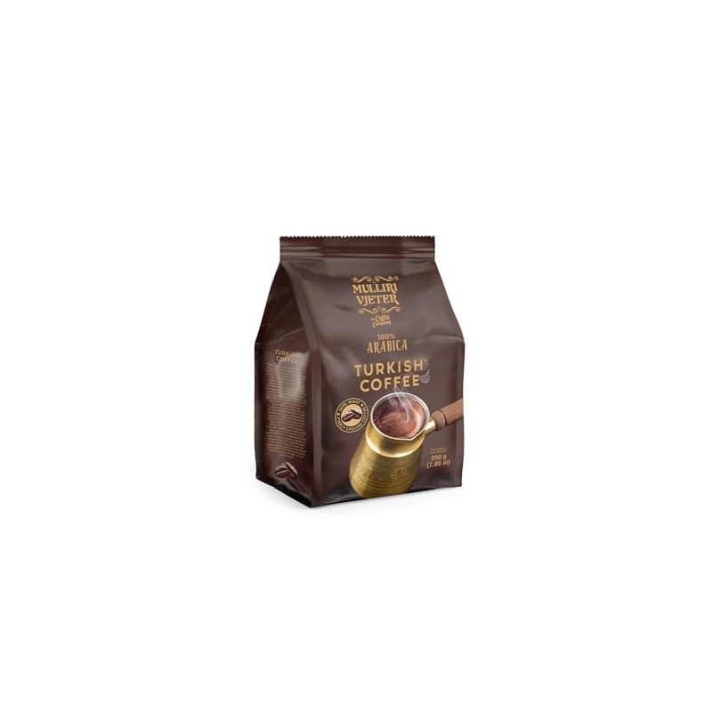 Turkish Coffee,DARK ROAST FINELY GROUND COFFEE, Mulliri Vjeter, 100% Arabica,