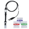 JuviPerpric pH Electrode Meter, Refillable pH Probe with BNC Connector