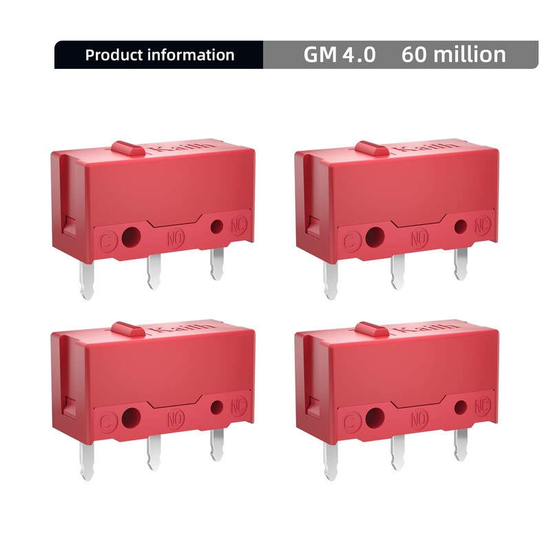 KAILH GM4.0 GM8.0 Micro Switch 60M 80MLife Gaming Mouse Micro