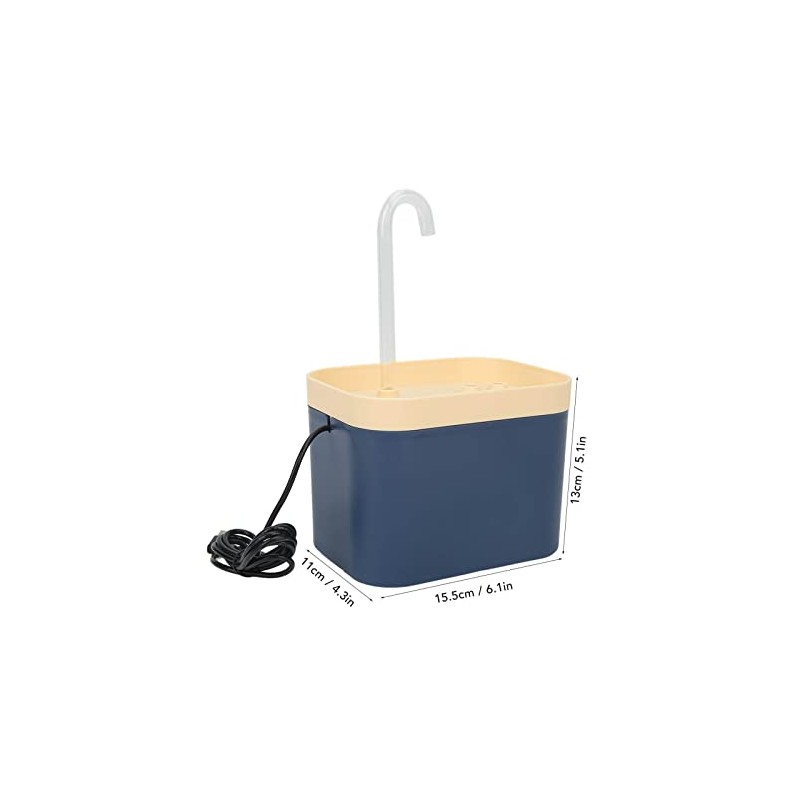 Changor Fuente Agua para Gatos 1,5 L, Material PP, Flujo