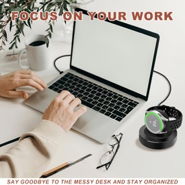 HALLEAST Galaxy Watch 7/6/5/4 Charger Stand, Charging Dock Holder with Weighted Aluminum Alloy Base, Galaxy Watch Ultra/6 Classic/5 Pro/4 Classic/Active 2 & Active, No Charger