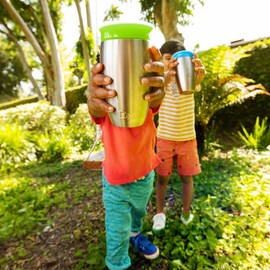 Munchkin Miracle 360 Cups, Stainless Steel Toddler Cup, BPA Free Baby & Toddler Sippy Cup, Non Spill Cup, Dishwasher Safe Baby Cup, Leakproof Childrens Cups, 12+ Months - 10oz/296ml, Green