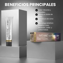 Coloración Profesional Joico Lumishine Youth Lock Permanente Tono 6NN RUBIO OSCURO NATURAL