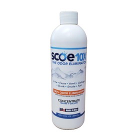 SCOE 10X Odor Eliminator Concentrate- Makes 1 Gallon - Pet Urine Odor Eliminator