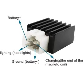 FANCY SCOOTERS Coolster 125cc 3125D/D2, ATV Voltage Regulator Rectfier