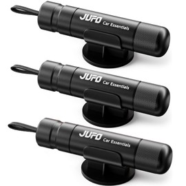 JUFO 3 packs Car Escape Tool with Seat Belt Cutter Quick Emergency Window Breaker Escape Safety Hammer (Black*3)
