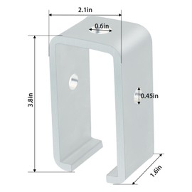 Channel Trolley Track Hanger Bracket for UNISTRUT Strut Channel, 1-5/8 Intermediate Support Hange Bracket for All 1-5/8" Channel Trolley Track (10 Pack)