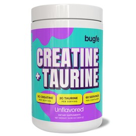 Creatine with Taurine for Women & Men - Unflavored Micronized Creatine Monohydrate Plus Taurine Powder to Support Muscle Strength, Recovery & Brain Health (60 Servings)