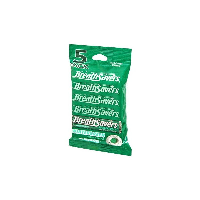 BreathSavers Wintergreen Sugar Free Mints- 5 PK