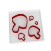 Set of 5 Mushroom Cutters Fondant Polymer Cookie Icing Crafts