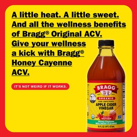 Bragg Organic Apple Cider Vinegar Honey Cayenne Wellness Cleanse with the Mother - 16 fl oz - Raw and Unfiltered