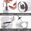 InnJoey Bathroom Accessories Set, 9-Piece Marble White Bathroom Set, White