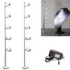 2pcs Showcase LED 5 Spotlight Pole Light for Jewerly Display