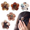 MOTIBACK 2.5cm Kleine Blumen Haarspangen, Rutschfeste Mini Haarclips mit Starken
