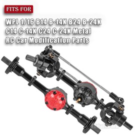 BRCatWPark RC Car Axles Set Repair Tool Upgrades Part for WPL 1/16 B14 B-14K B24 B-24K C14 C-14K C24 C-24K,Metal RC Car Modification Parts Hops Up