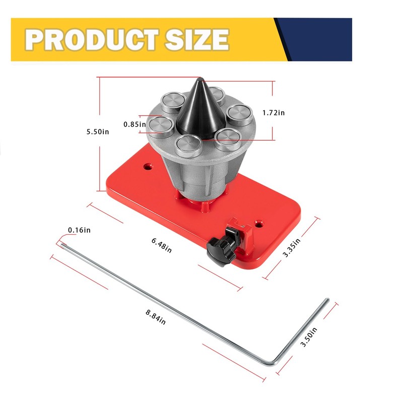 E-cowlboy Precision Blade Balancer for All Lawn Mower Blades, Compatible