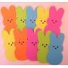 Easter Bunny Peep Peeps Paper Die Cut Embellishments 10pc scrapbooking