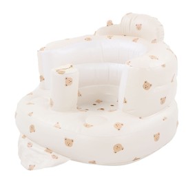 LUCKDANO Asiento Inflable para bebé Silla Ajustable Inofensiva para Niños Pequeños Silla de Baño con Diseño Encantador Asiento de bebé Aireado para Material de Soporte para bebé PVC