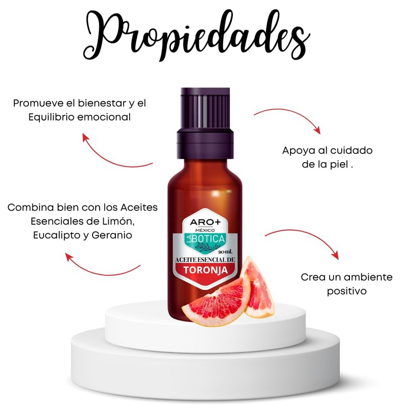 ARO+ Aceite Esencial de Toronja Natural Puro Aromaterapia