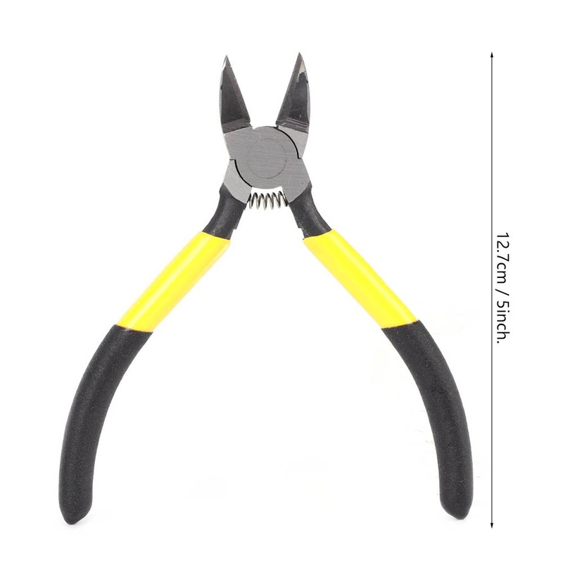 Diagonal Plier High‑Carbon Steel Body 2‑Color Non‑Slip Handle Rebound‑Tail 5‑Inch