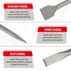 3 Pcak SDS Chisel Set for Demolition Chipping Grooving Scaling