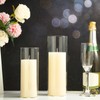 Shihanee Set of 6 Pillar Candles and Glass Cylinder Vases