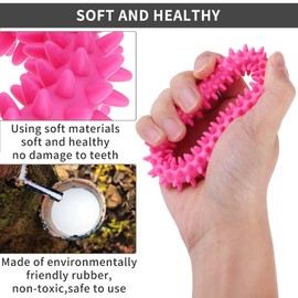 cobee Puppy Teething Chew Toy, 3 Packs Small Dog Puppy Toy Ring 360° Clean Pet Teeth and Soothe Itching Rubber Dog Chew Toy Oral Health Puppy Interactive