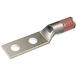 Two Hole Lug Compression Connector, 2 AWG
