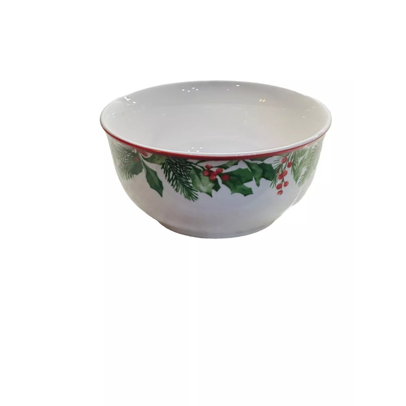 Royal Norfolk Set Of 4 ROYAL NORFOLK Christmas Holly Wreath