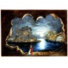 Magic Lake 1856 on our museum quality Fridge Magnet 2.5x