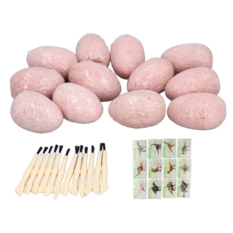 12 Set Dinosaur Egg Dig Kit Dinosaur Egg Excavation Kit