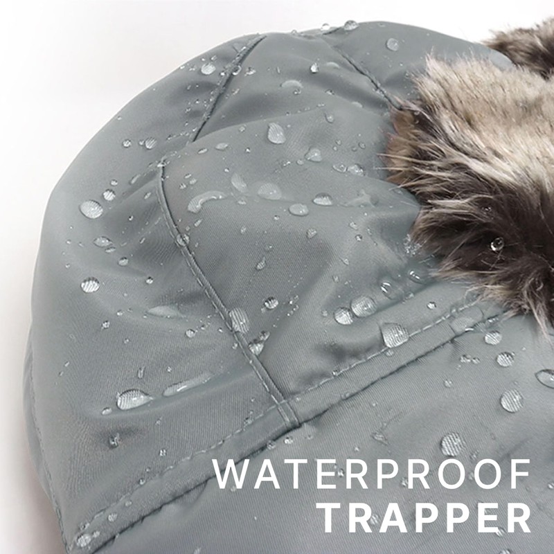 CHOK.LIDS Waterproof Winter Trappers Unisex Premium Strength Ushanka Ear Flap
