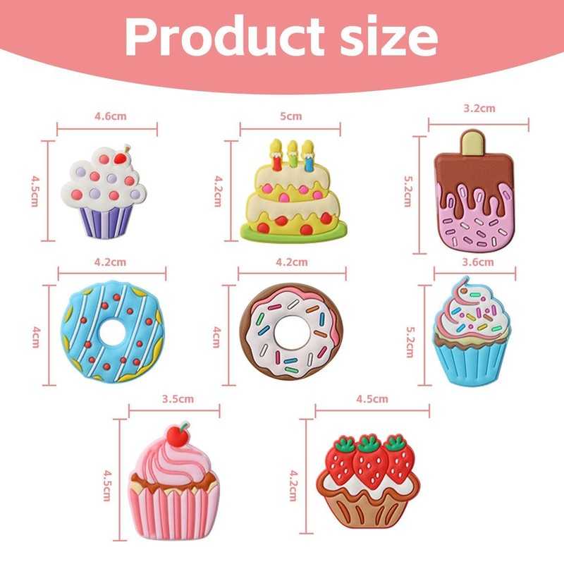 8 Pieces Fruit Refrigerator Magnets, Creative Cartoon Refrigerator Magnets, Cute