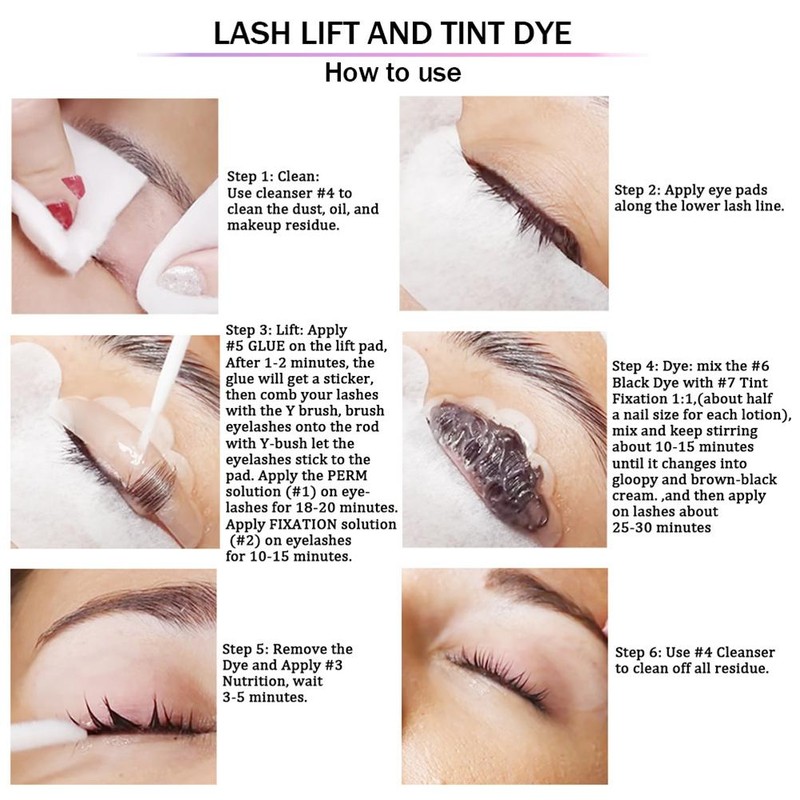 Eyelash and Brow Lift and Tint Kit Eyelash Lamination Starter