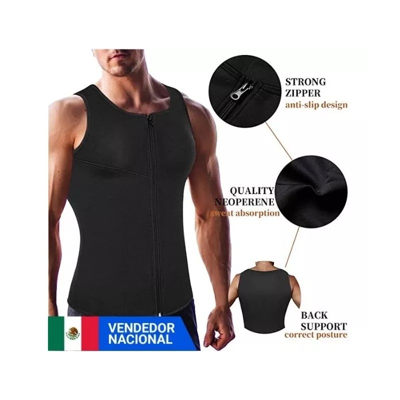 JM CAR VISION Chaleco Quema Reductor Hombre Neopreno Calidad Premium
