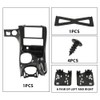 CHEDA Double Din Radio Center Dash Bezel Kit Carbon Fiber